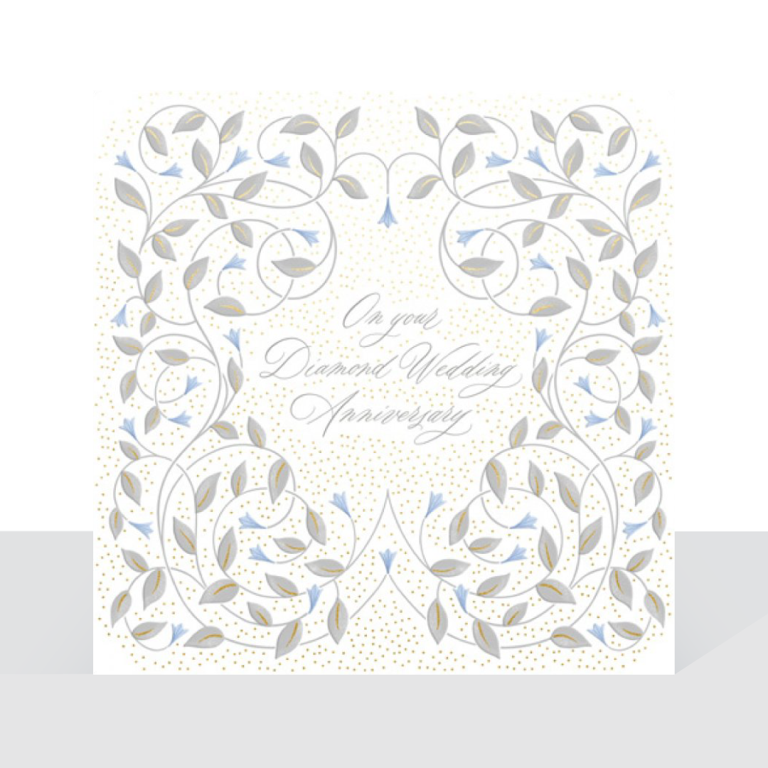 On your Diamond Wedding Anniversary - The Leaf card