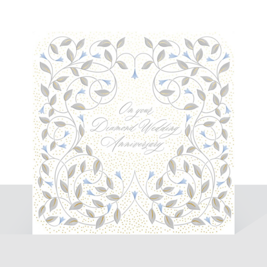 On your Diamond Wedding Anniversary - The Leaf card