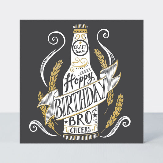 Hoppy Birthday Bro, cheers - Rachel Ellen card