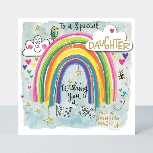 Special daughter, rainbow magic birthday - Rachel Ellen Chatterbox card