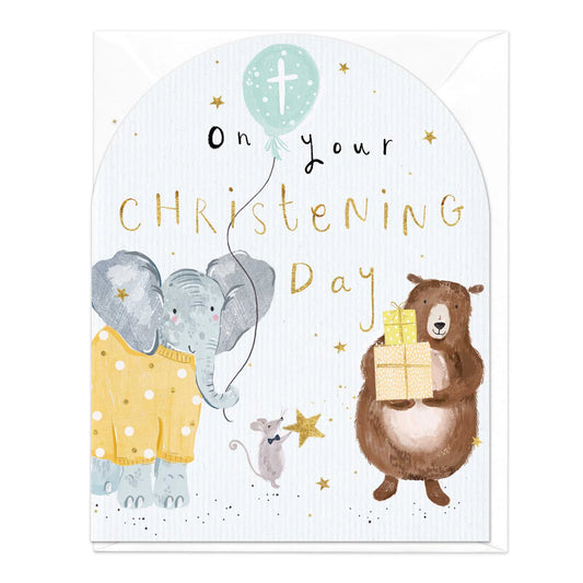 On your Christening Day- card
