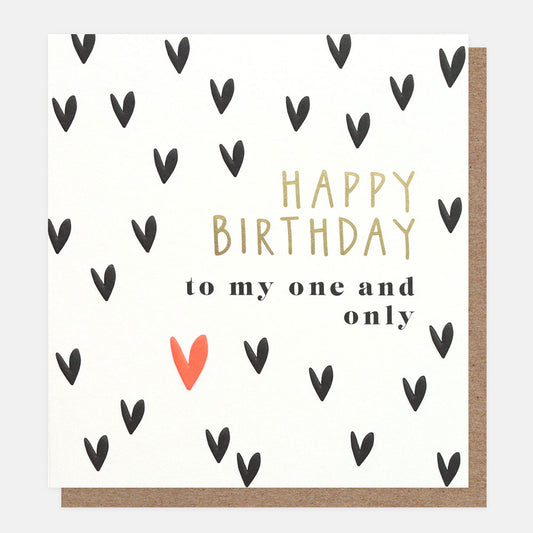 Happy birthday, to my one & only - card