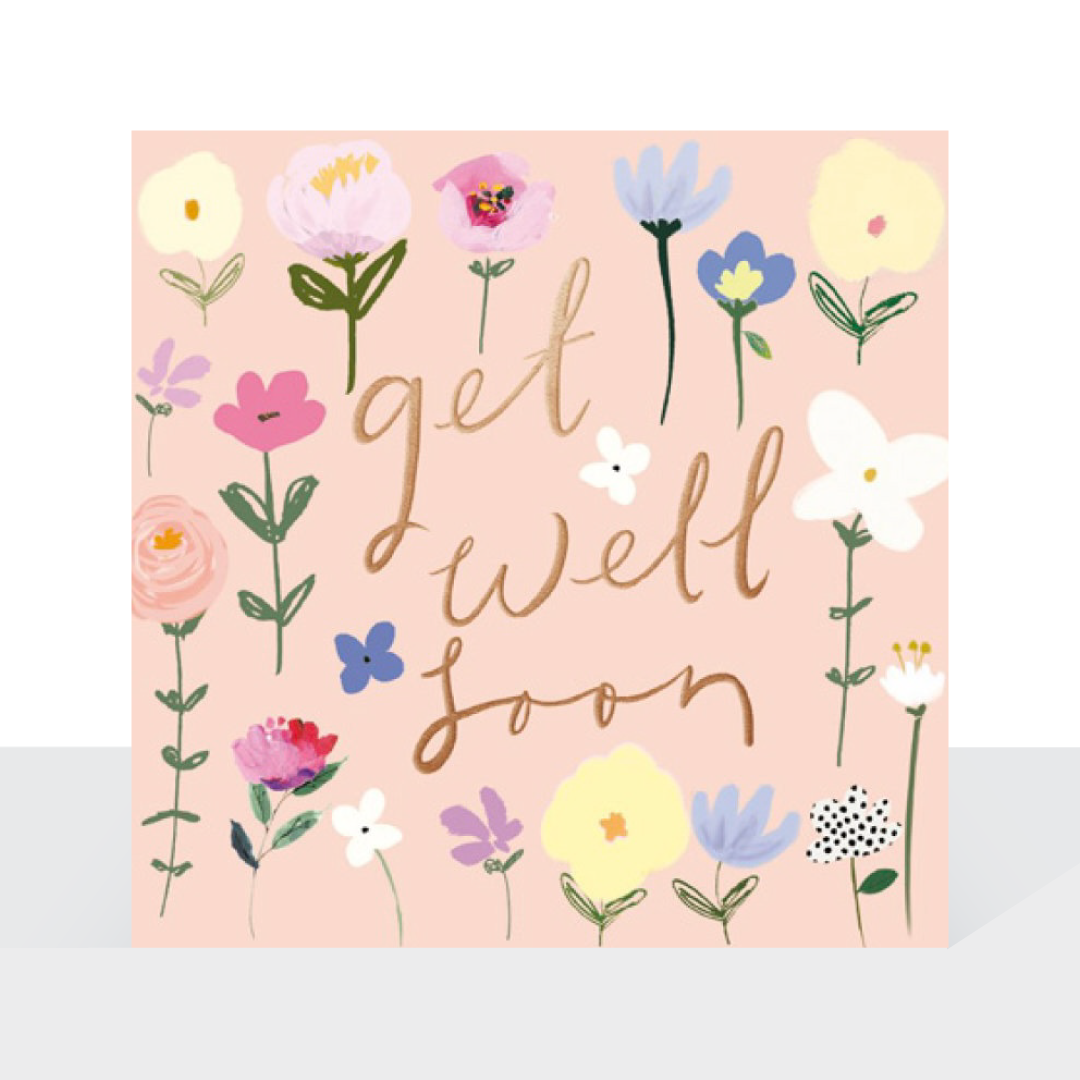 Get well soon, flowers - Stephanie Dyment card