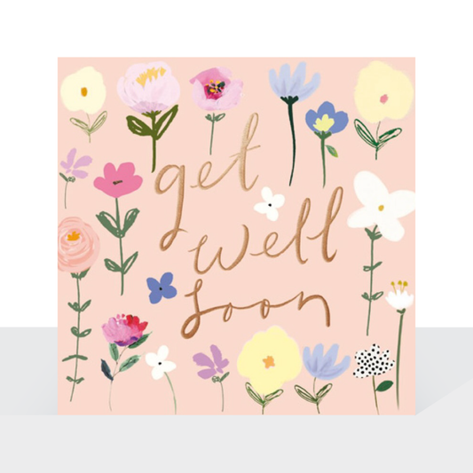 Get well soon, flowers - Stephanie Dyment card
