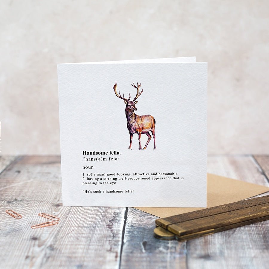 Handsome fella - card