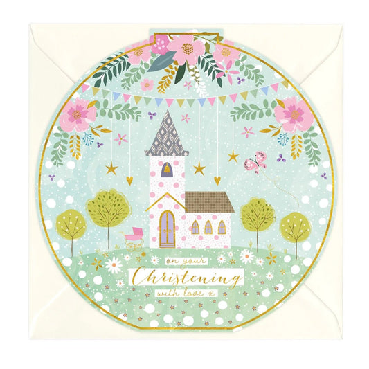 On your Christening round - card