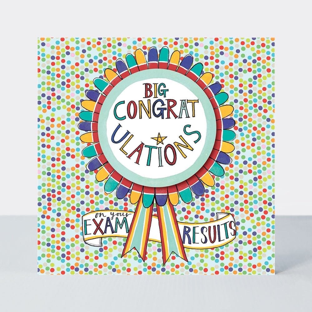 Big congratulations exam results - card