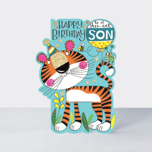 Happy birthday Son tiger - card