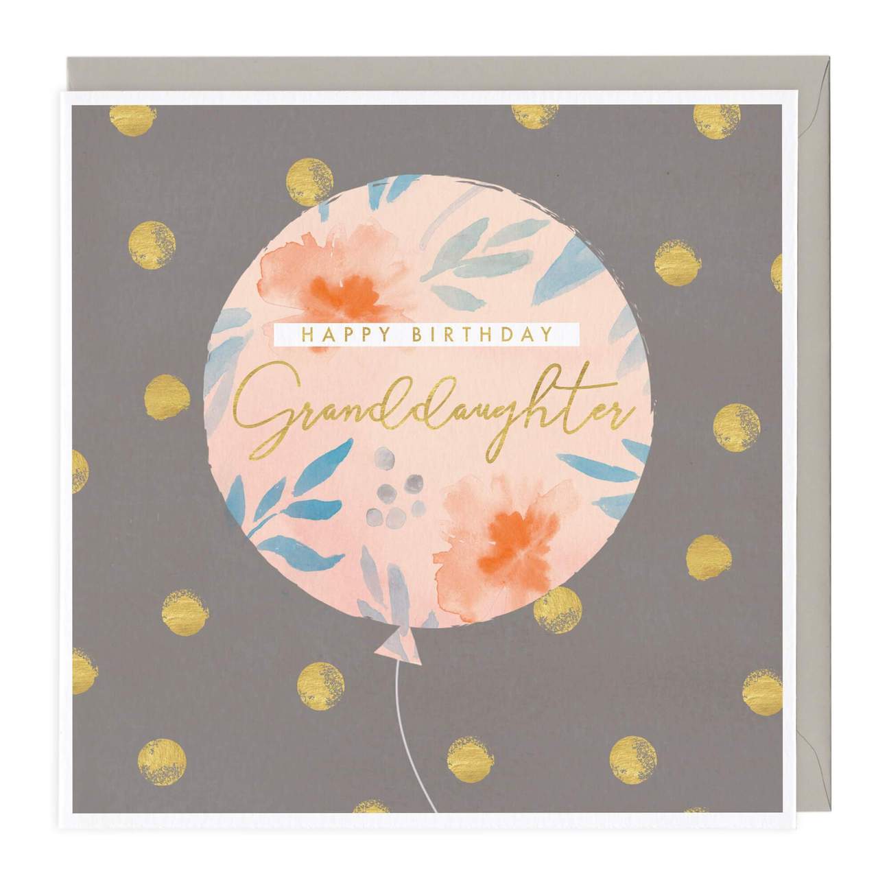 Happy birthday Granddaughter balloon - card