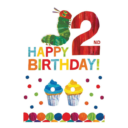 Hungry Caterpillar 2nd birthday - card