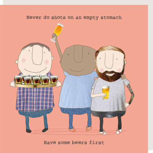 Beers first - card