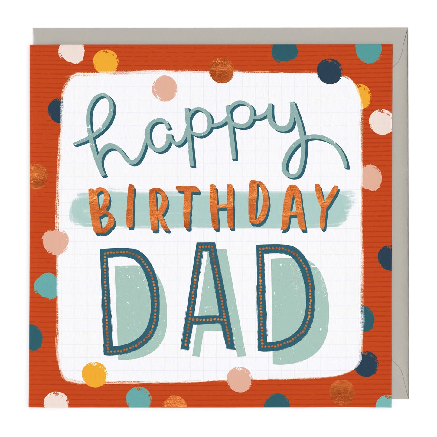 Happy birthday Dad, spots - card