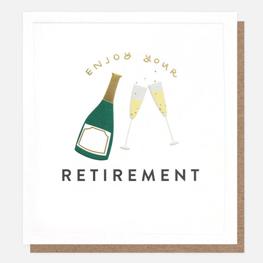 Enjoy your retirement fizz - card