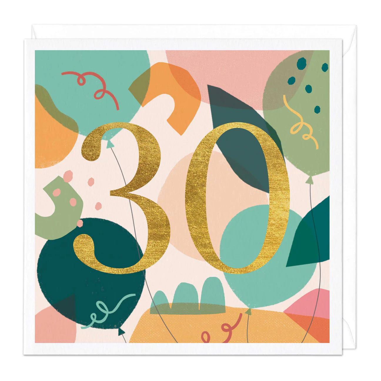 30th birthday modern design - card