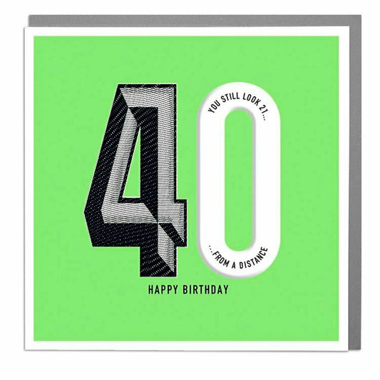 40th birthday - card