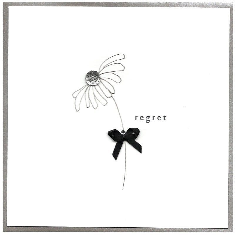 Regret, wedding - card