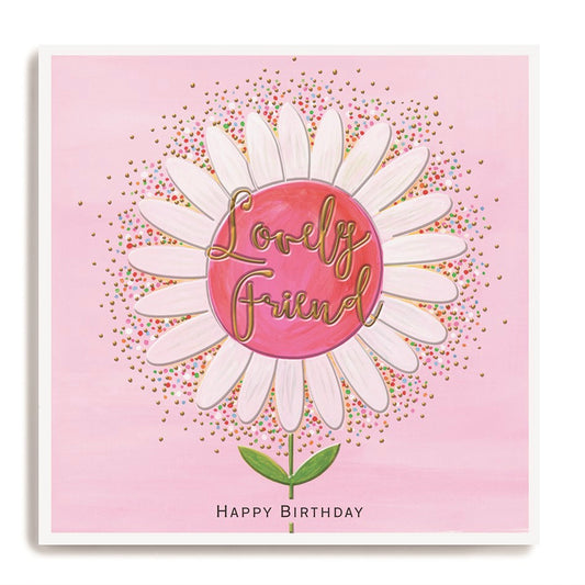 Lovely friend, happy birthday - card