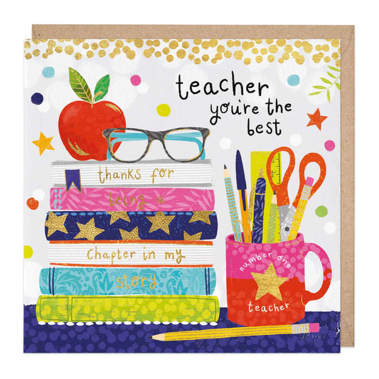 Best teacher- card