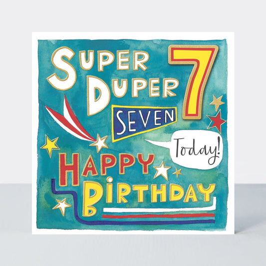 Super duper 7 - boys card