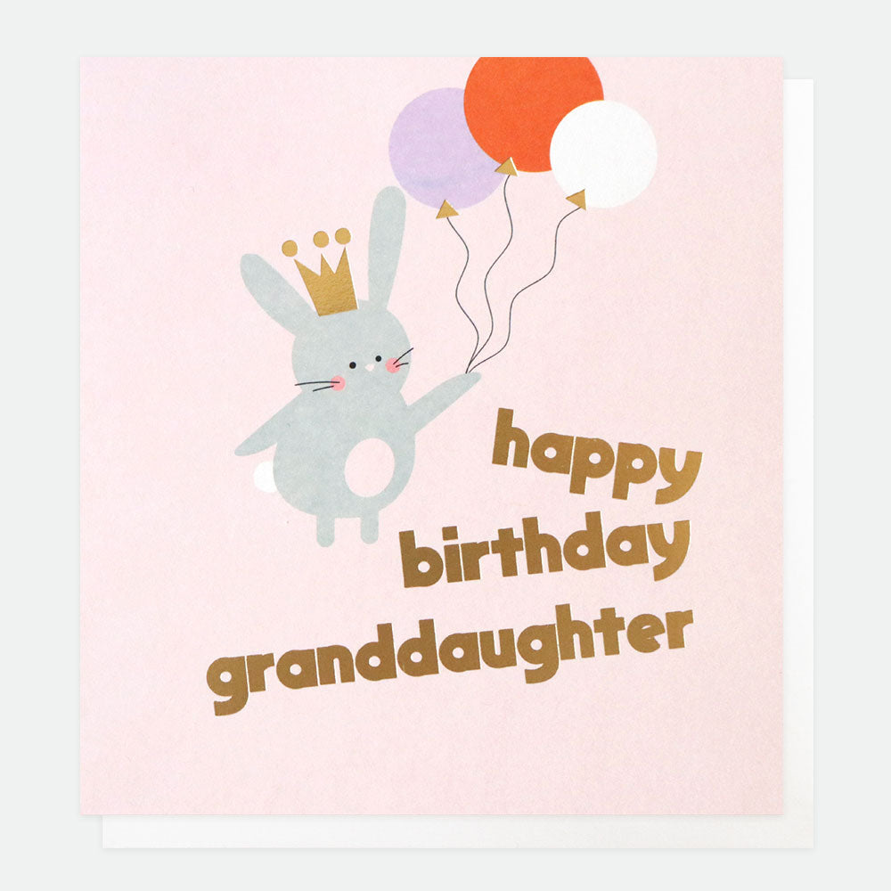 Happy birthday Granddaughter bunny - card