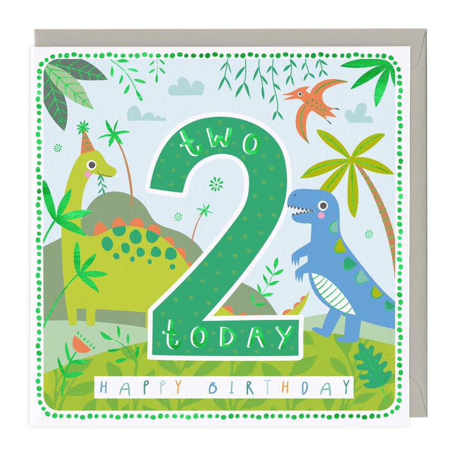 2 today boys birthday - card