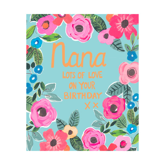 Nana, lots of love - card