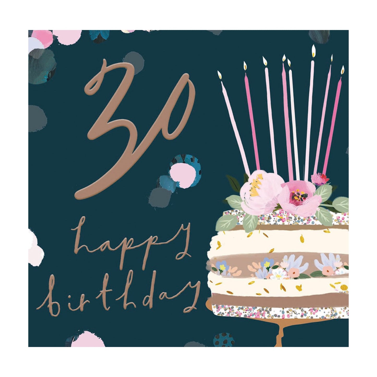 30th birthday cake - card