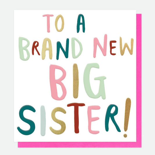 Brand new big sister - card