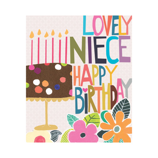 Niece, happy birthday - card