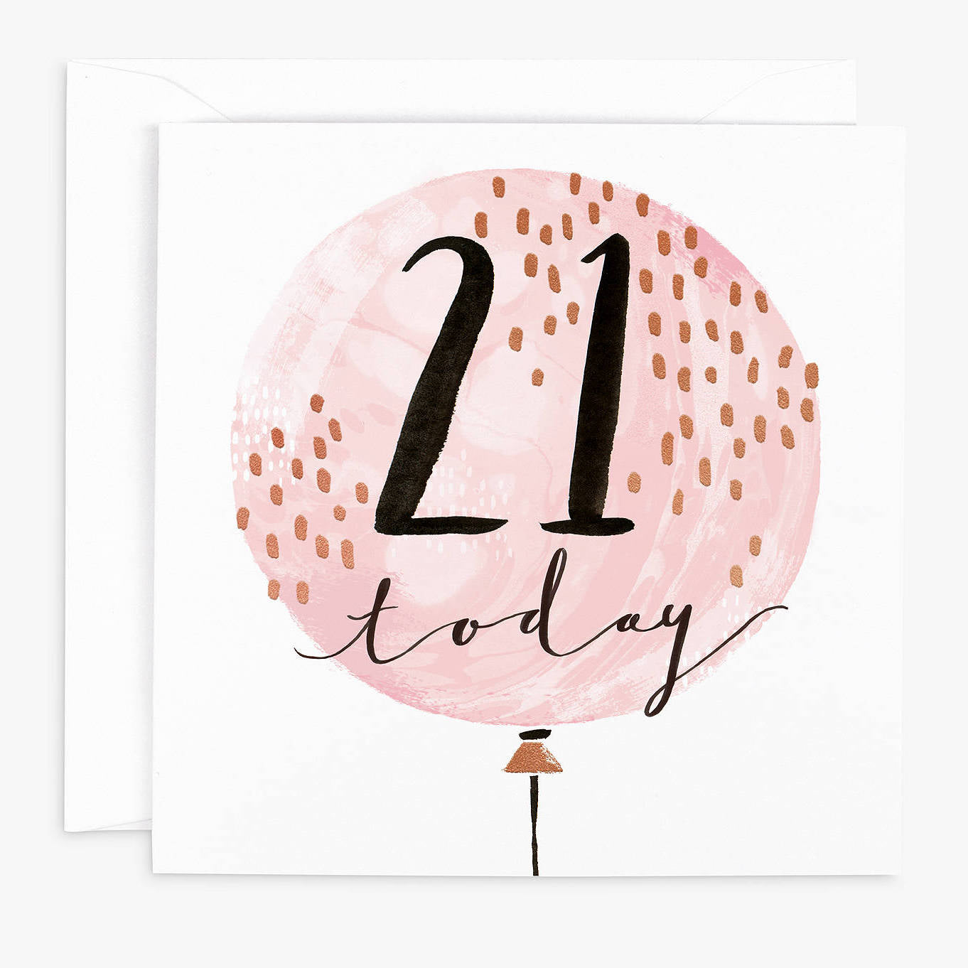 21 today blush pink/rose gold - card