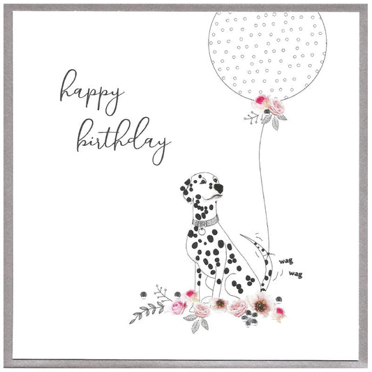 Happy birthday Dalmatian - card