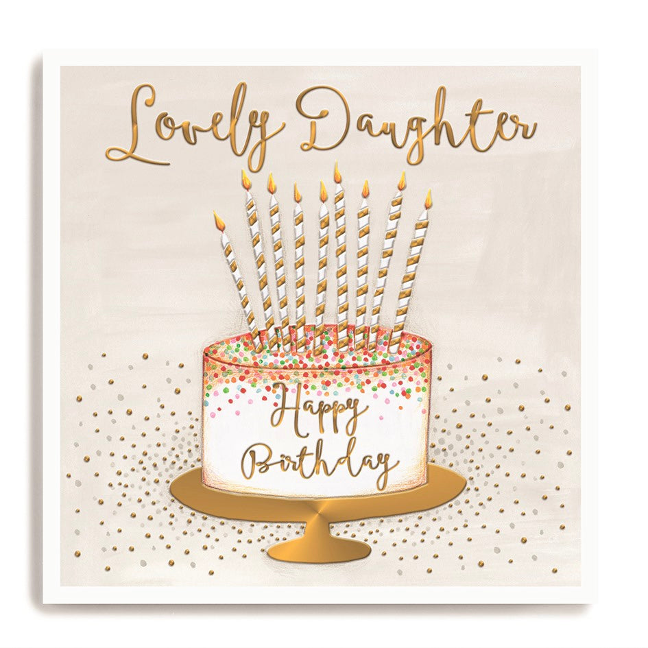 Lovely daughter, cake - card