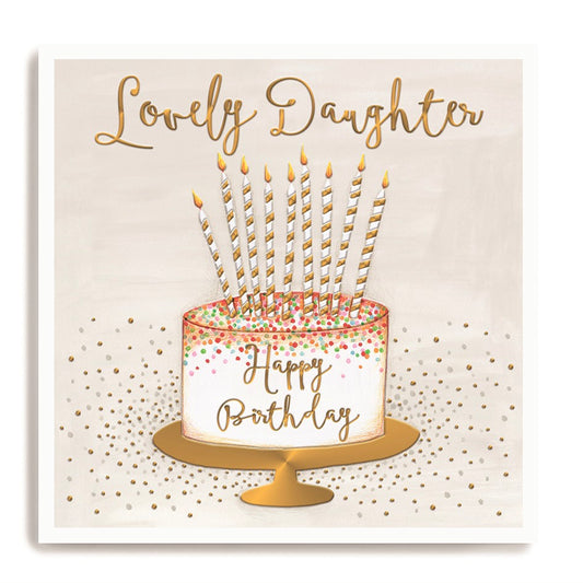 Lovely daughter, cake - card