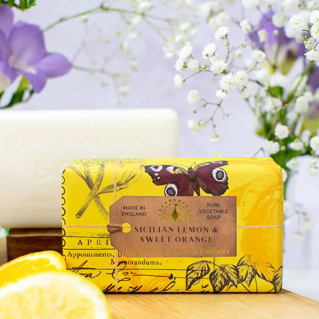 Sicilian lemon & sweet orange soap bar