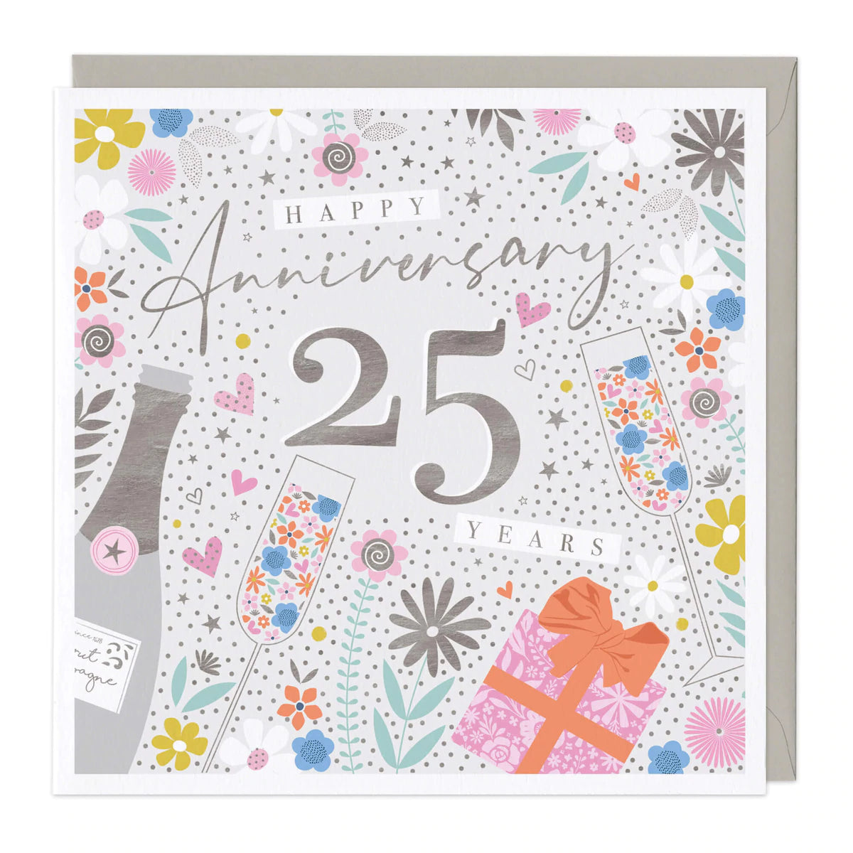 Happy anniversary 25 years - card