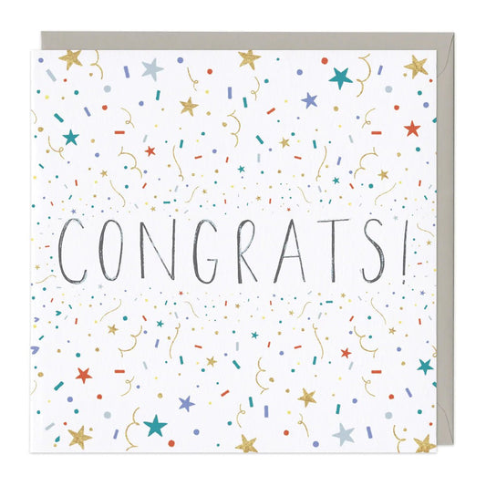 Congrats confetti - card