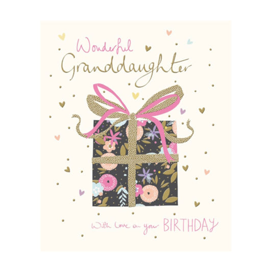 Granddaughter, with love on your Birthday - card