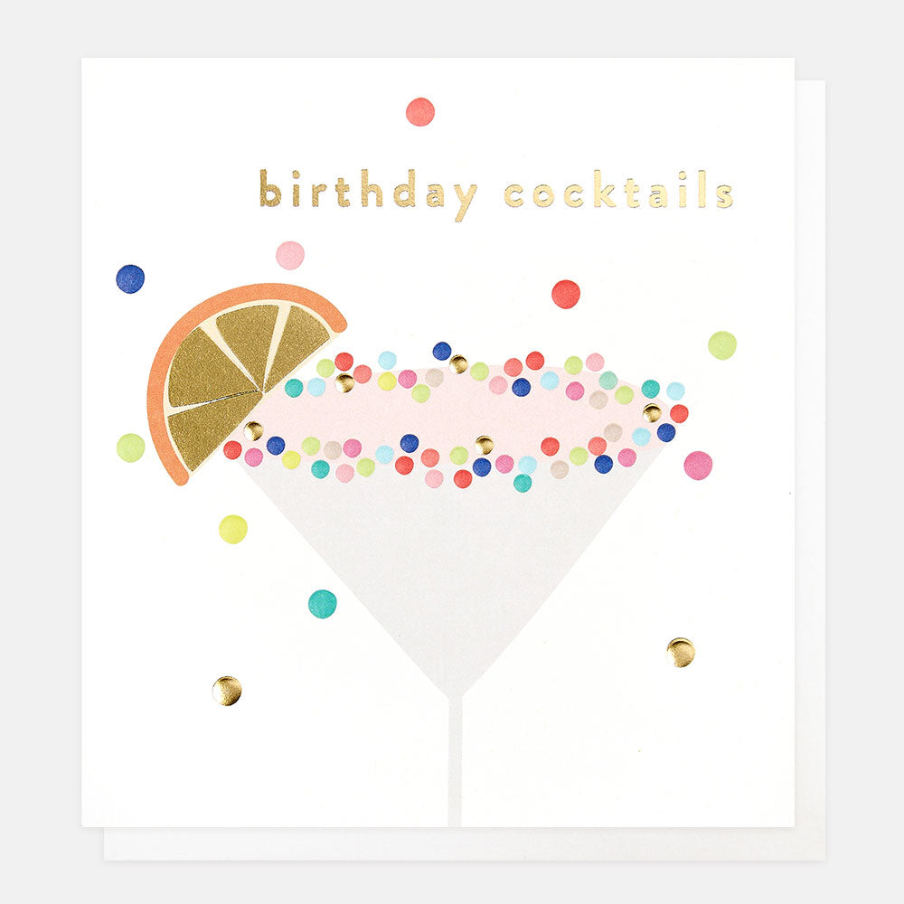 Birthday cocktails - card