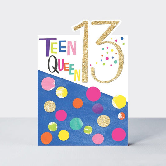 Teen Queen 13 - girls card