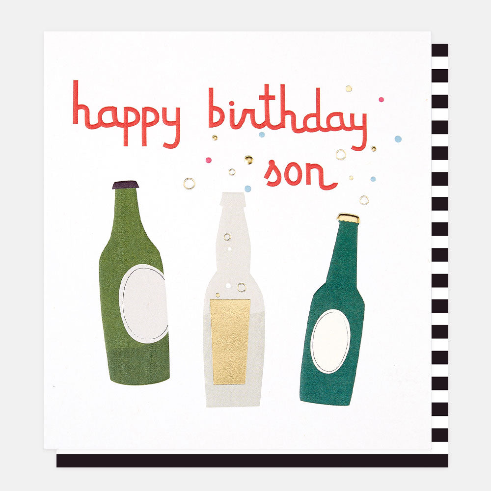 Happy birthday Son beers - card