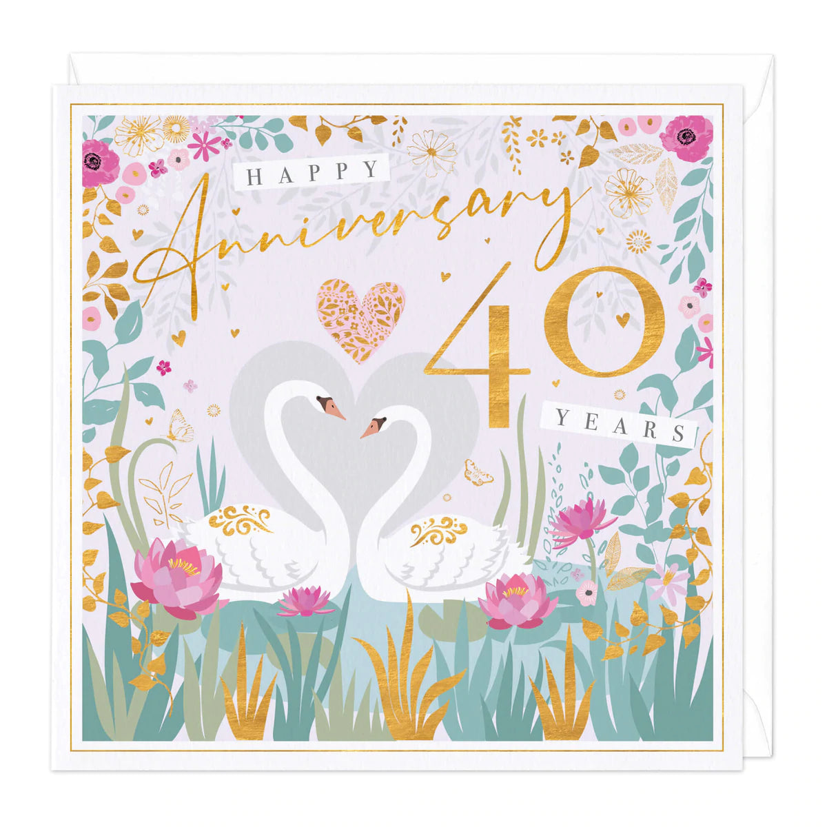 Happy anniversary 40 years - card