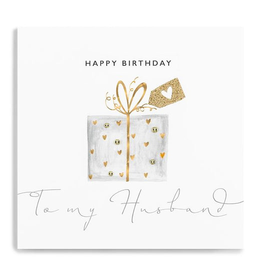 To my Husband, Happy birthday - card