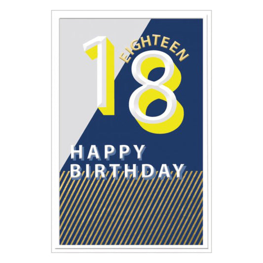 18th birthday cut out type - card