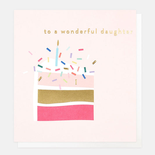 Wonderful daughter birthday - card