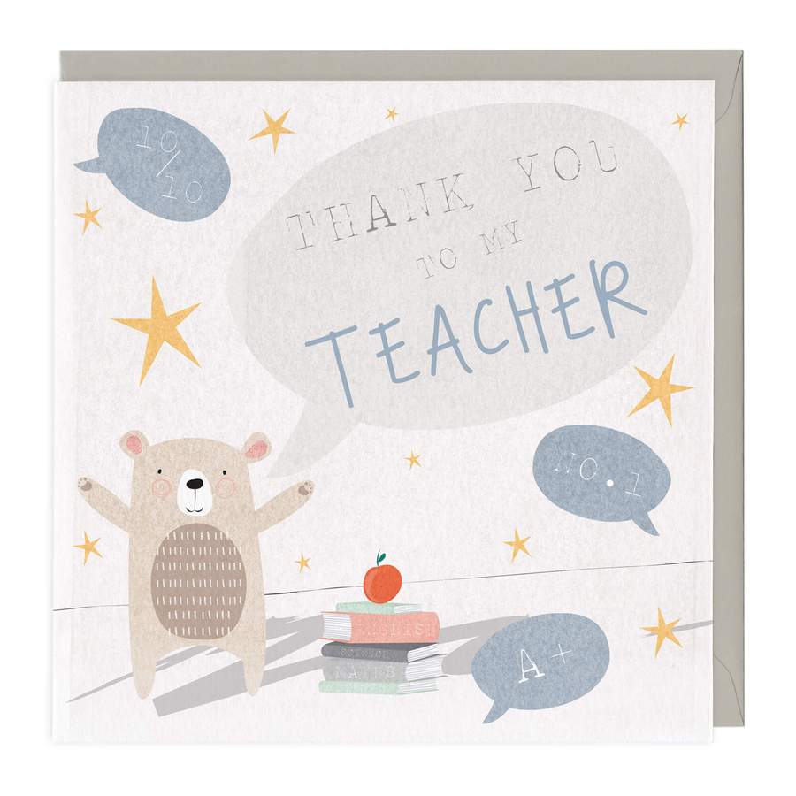 Thank you to my teacher - card