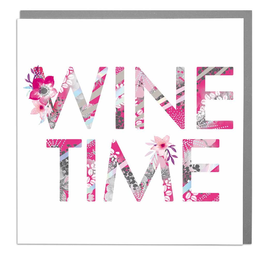 Wine time - card