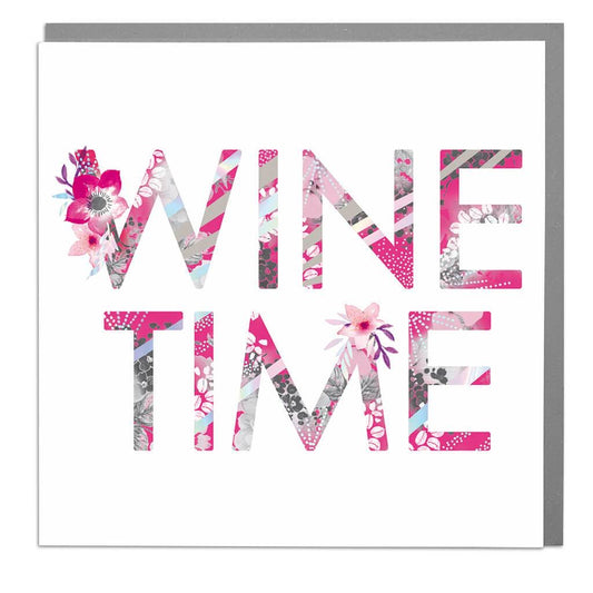 Wine time - card