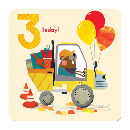 3 today construction beaver - card