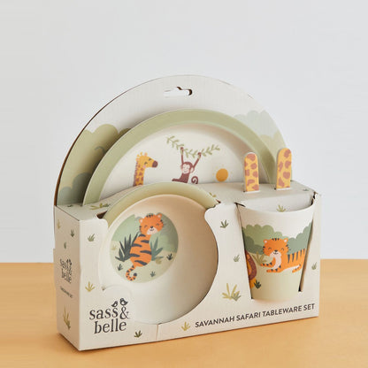 Savannah safari bamboo tableware set