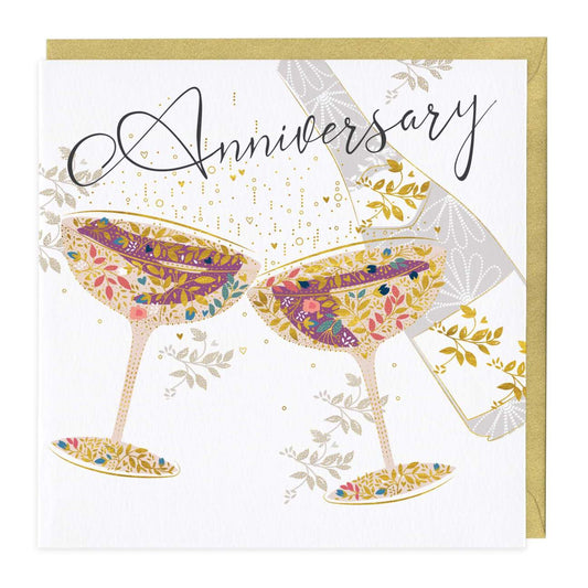 Anniversary glasses - card